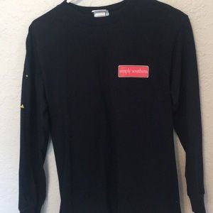 navy blue long sleeve simply southern